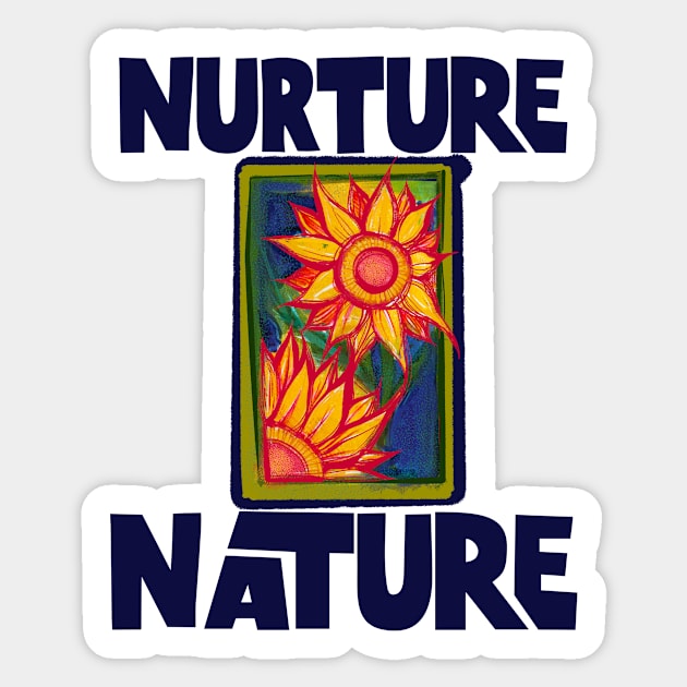 Nurture Nature Sunflower Days Sticker by bubbsnugg